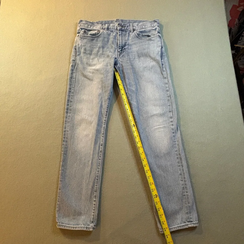 SEO Title:  J Crew 484 Slim Fit Stretch Jeans Mens 33x32 Light Wash Denim